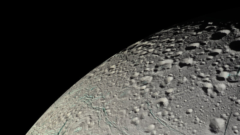 Europa's cratered surface
