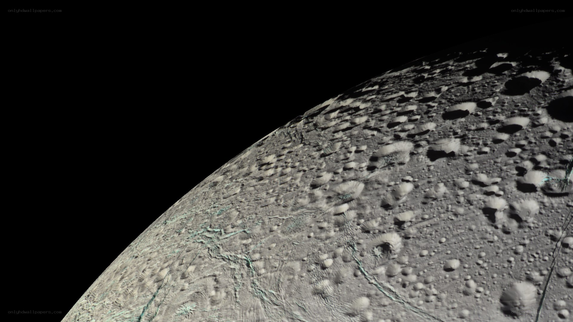 Europa's cratered surface