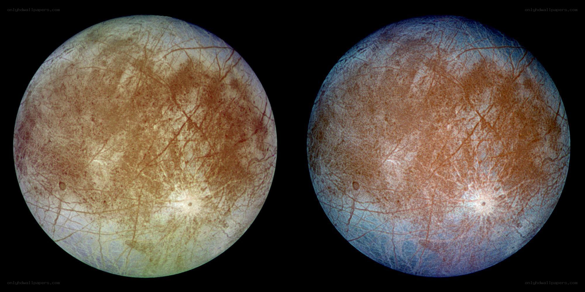 Europa's surface features