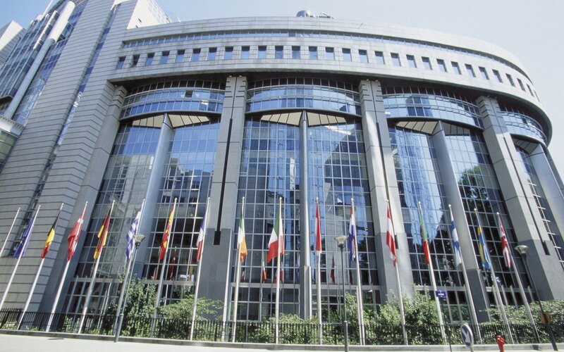 European Parliament Building — Gray