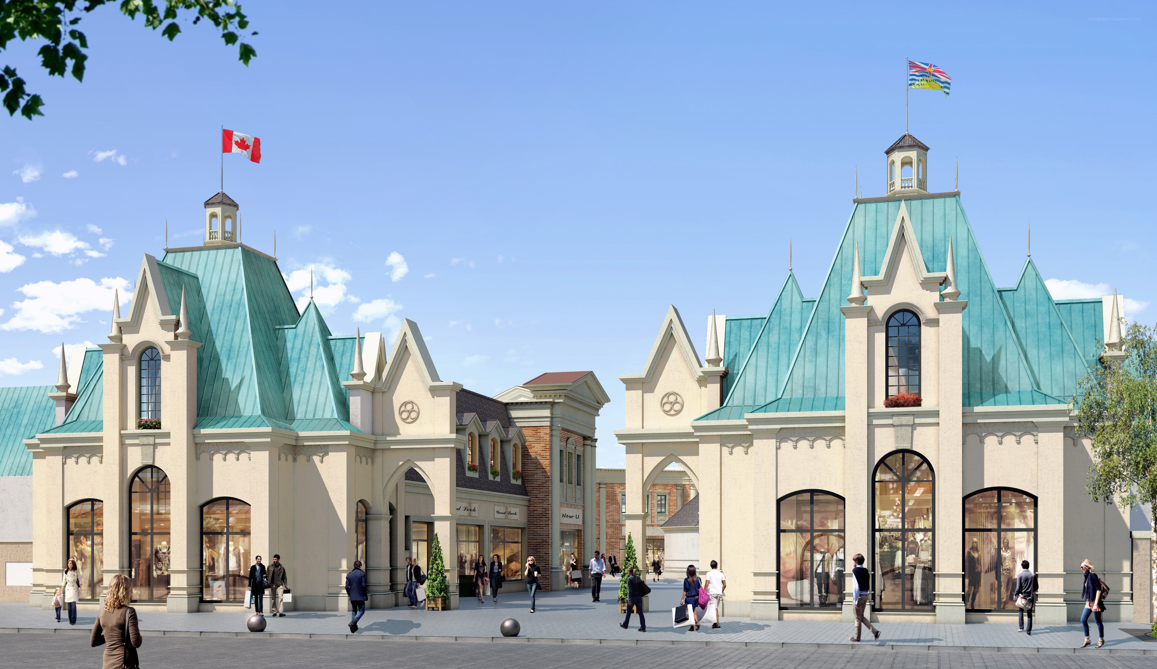European-style shopping complex