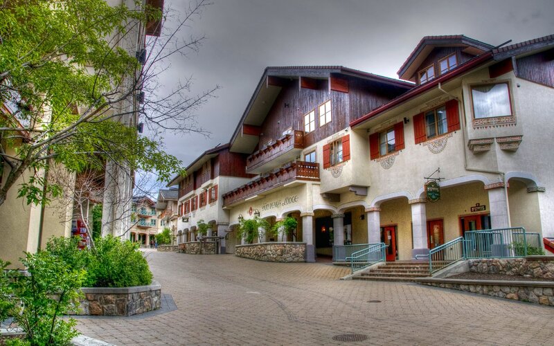 European-style village buildings