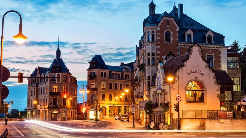 European Town at Dusk
