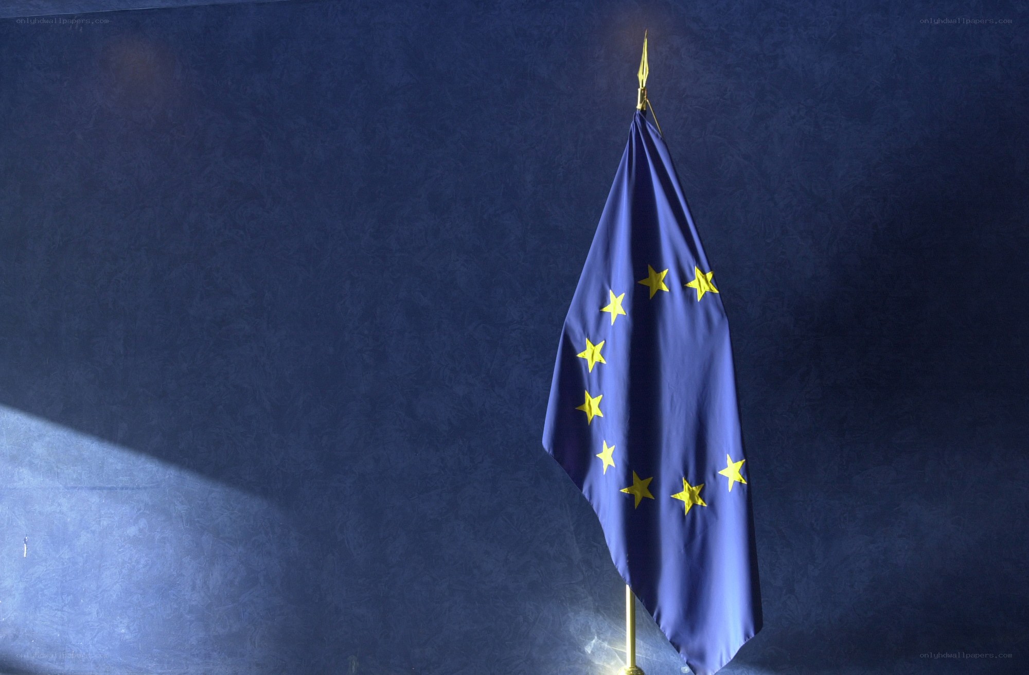 European Union flag on display