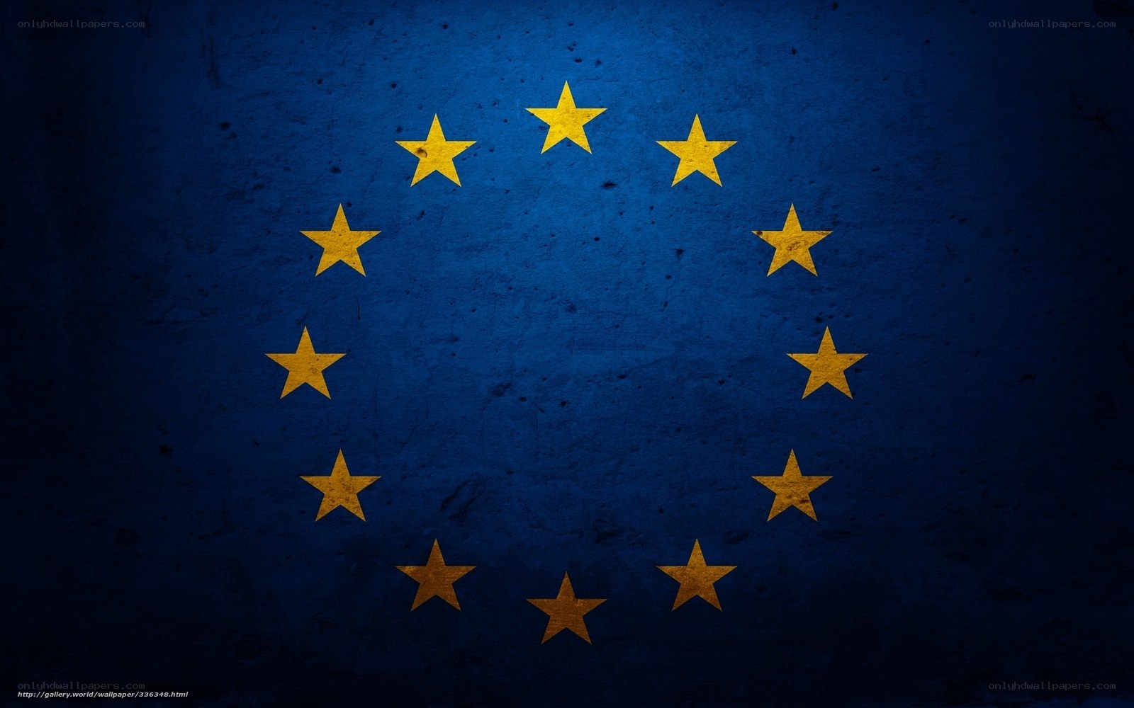 European Union flag on textured background