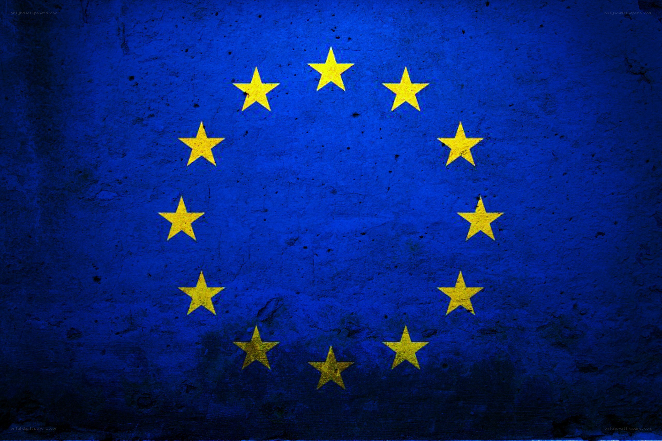European Union flag on textured surface