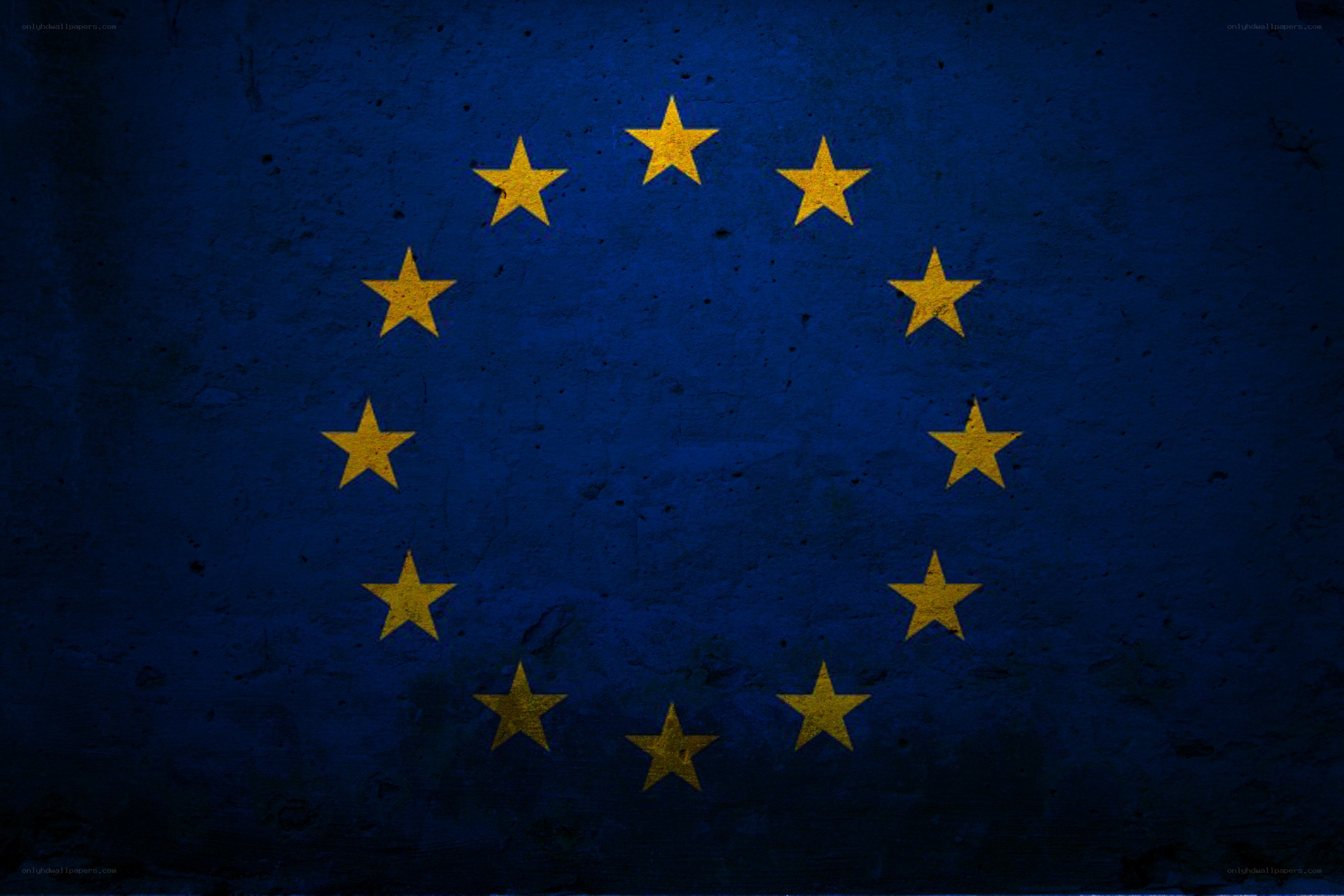 European Union flag on textured surface