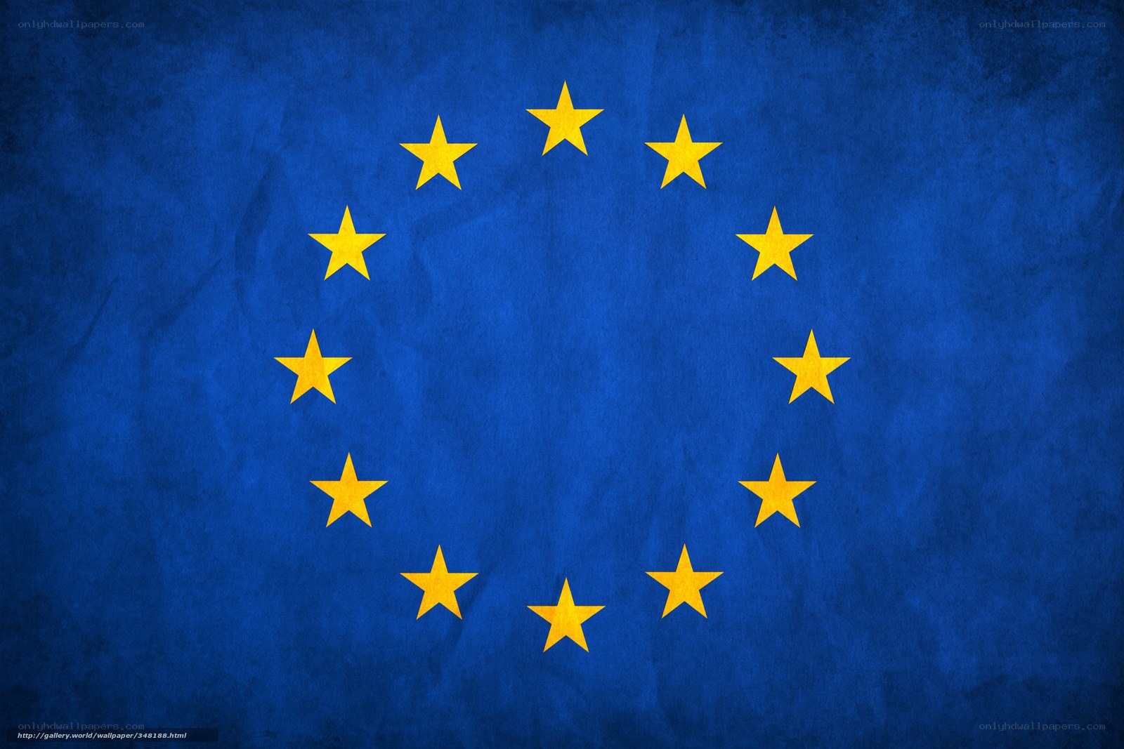 European Union flag with stars