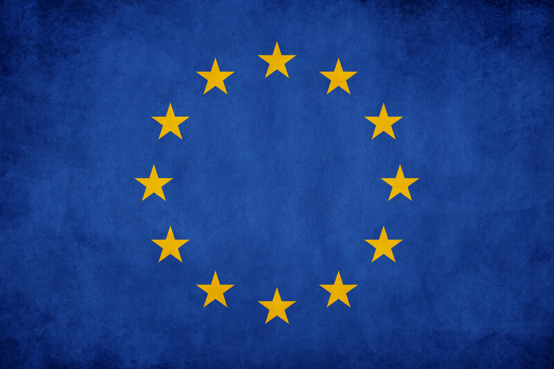 European Union flag with stars