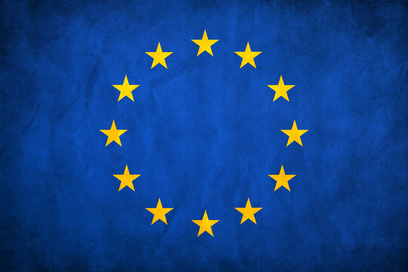 European Union flag with stars