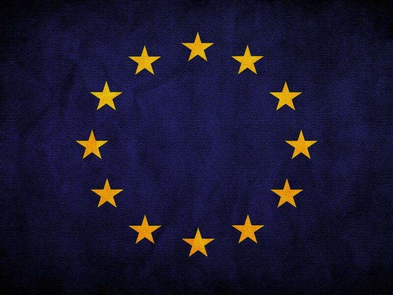 European Union flag with stars