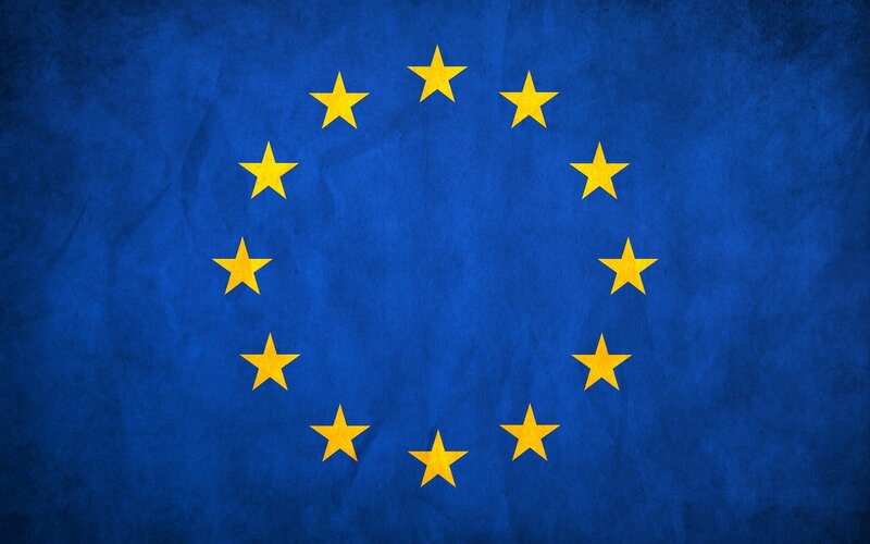 European Union flag with stars