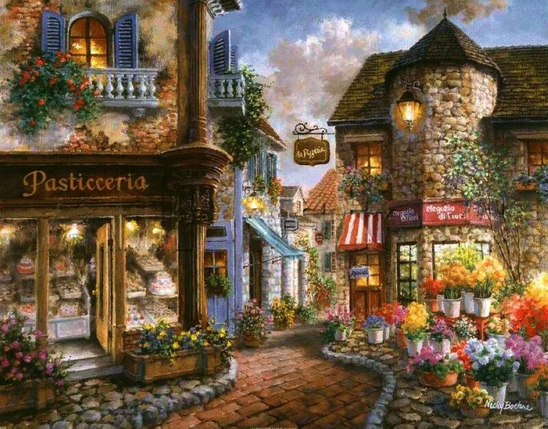 European Village Street