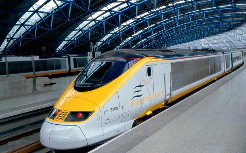 Eurostar train at station