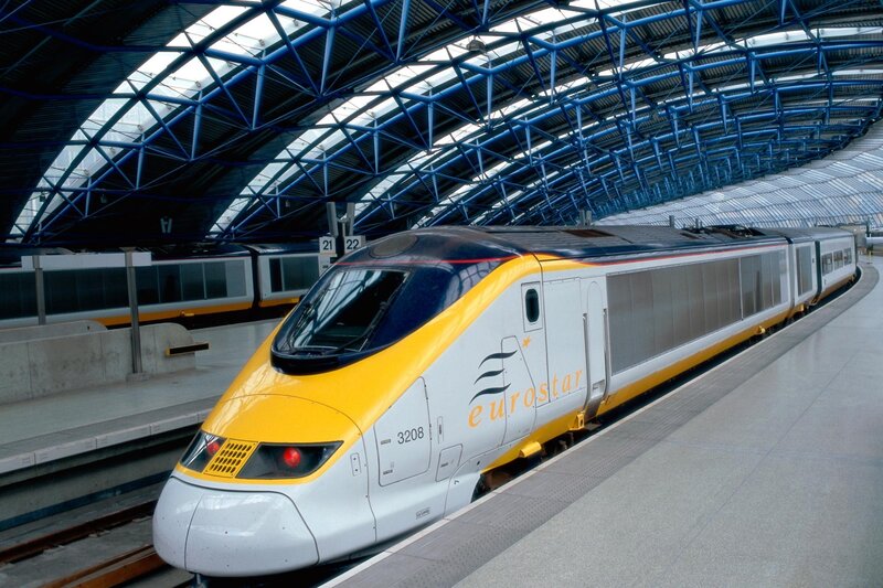 Eurostar train at station