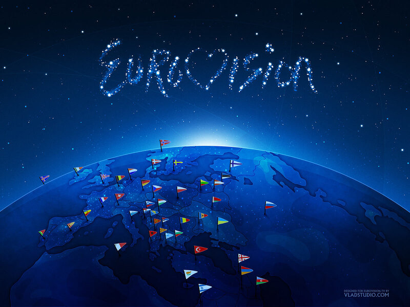 Eurovision world map