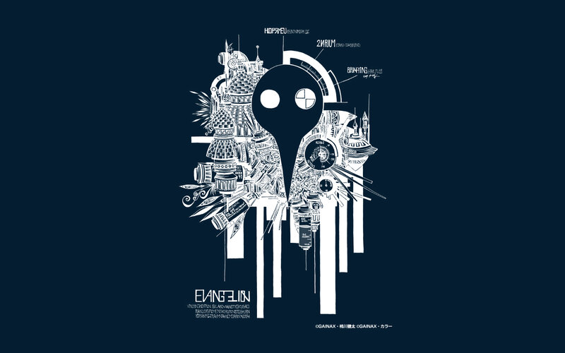 EVA-01 Head Design — Black, Dramatic