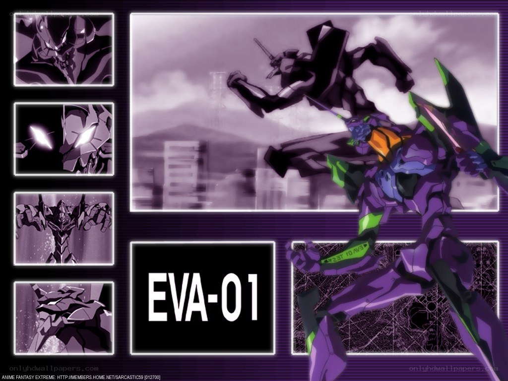 EVA-01 mecha combat