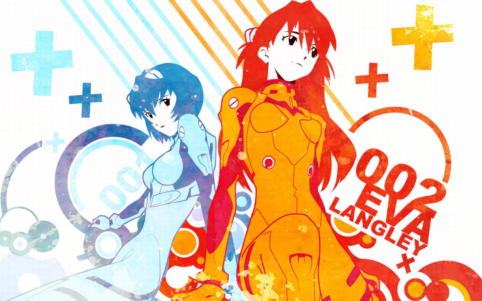 EVA-02 and EVA-01 characters