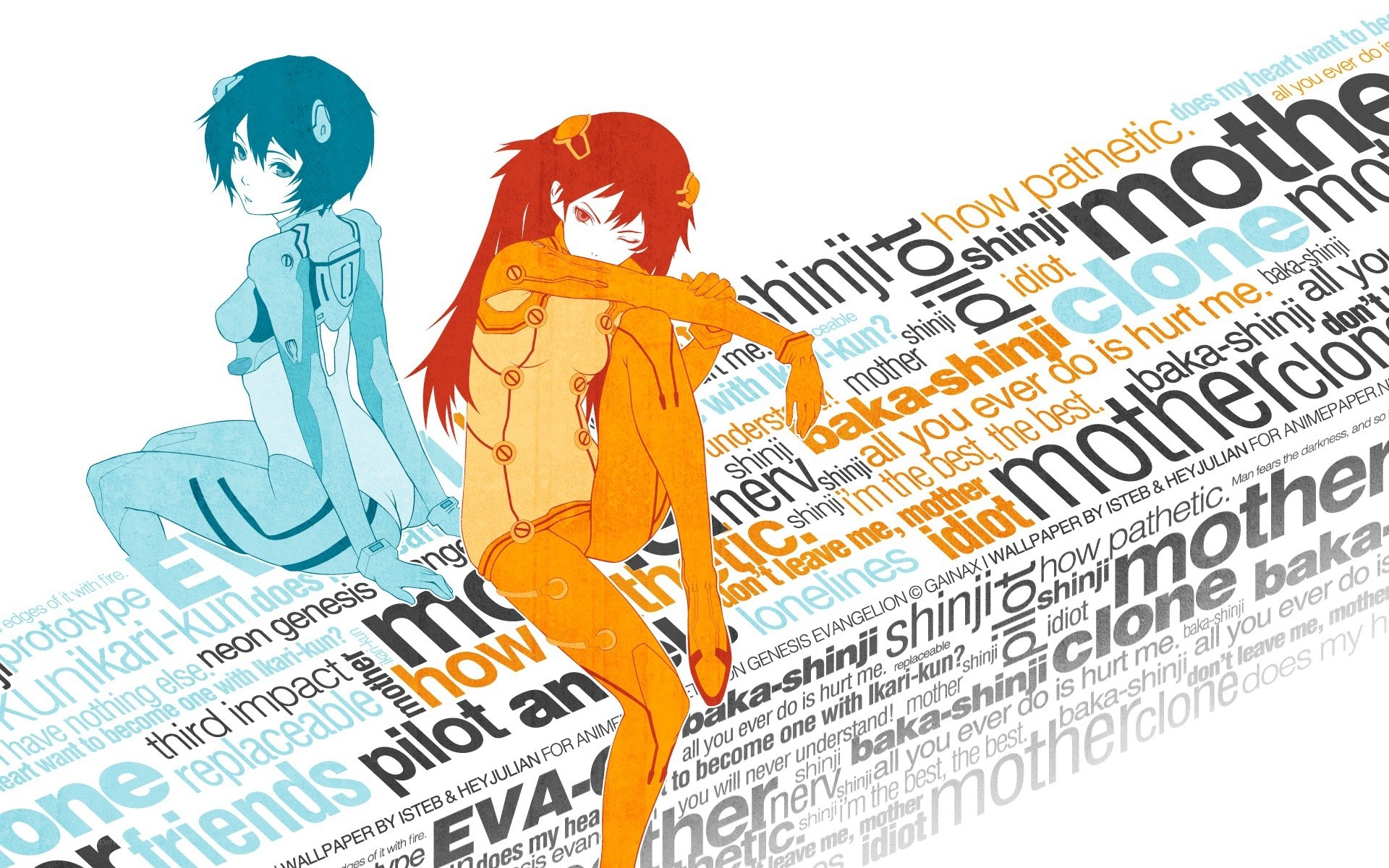EVA-02 and EVA-01 pilots