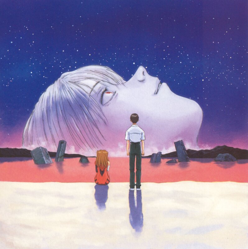 Eva-02 and Shinji in the Red Sea