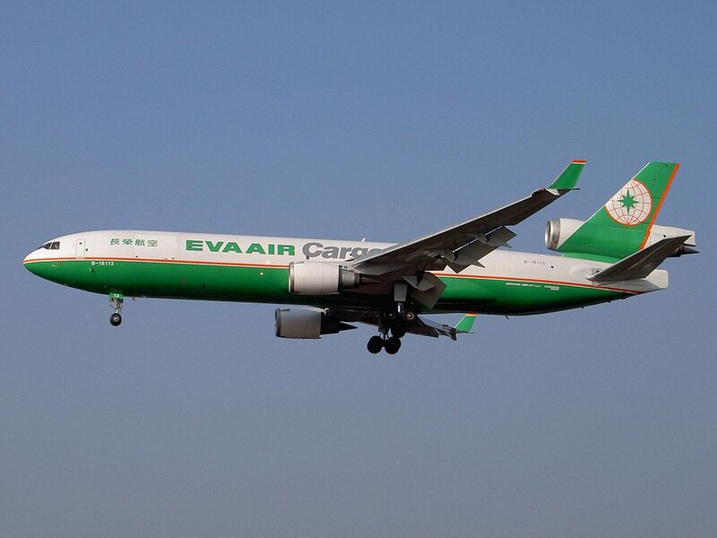 EVA Air Cargo Airplane — Green