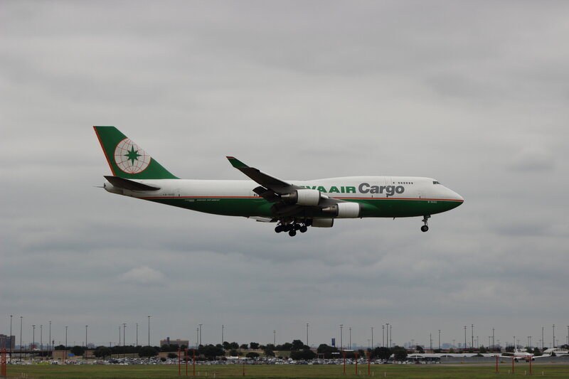 EVA Air Cargo Plane — Green