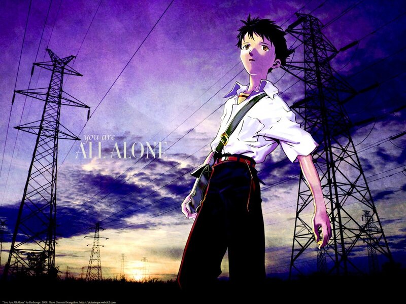 Eva character with power lines