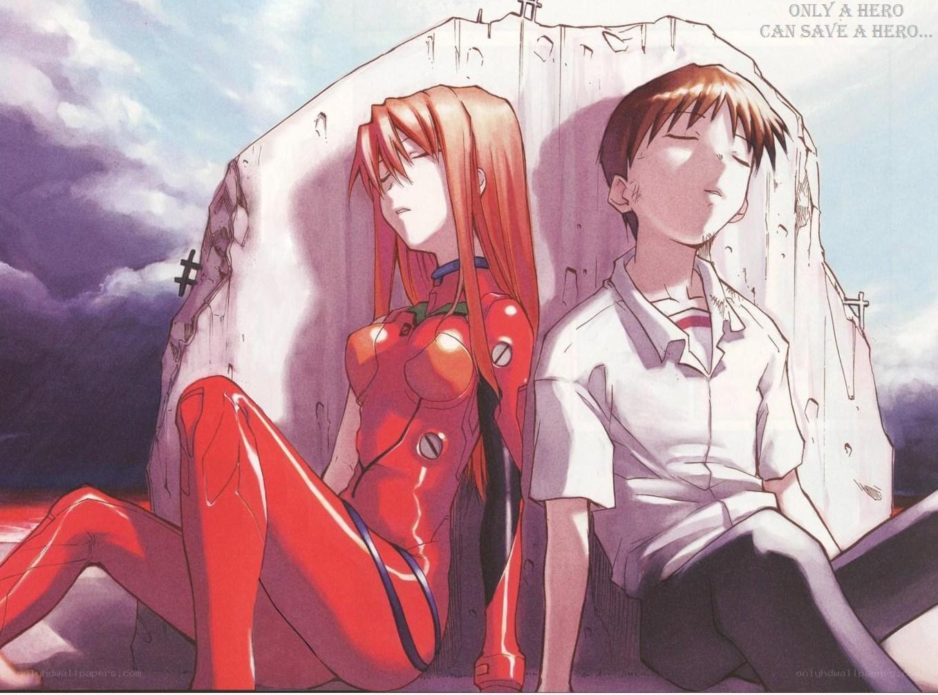 eva characters resting together