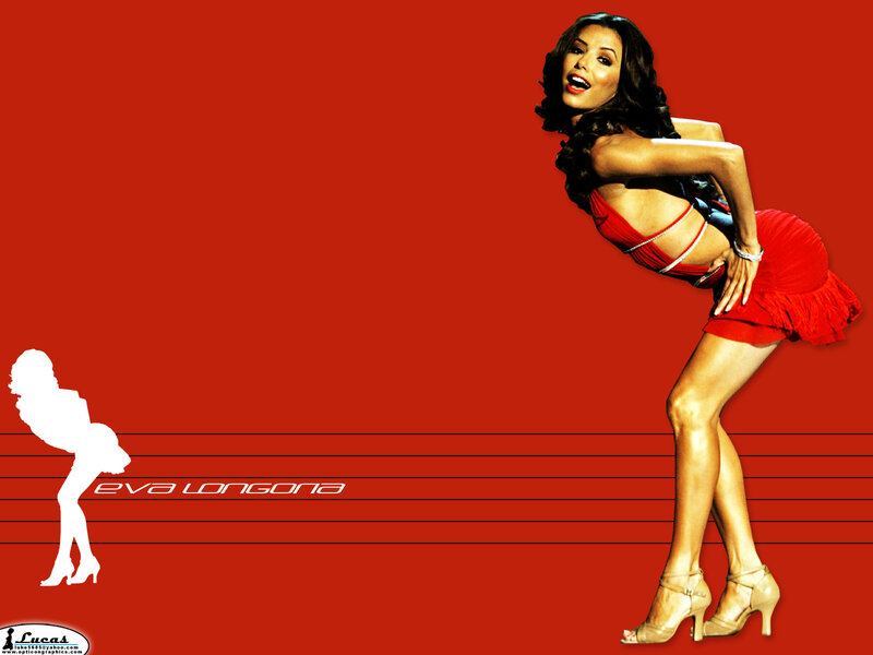 Eva Longoria in red dress
