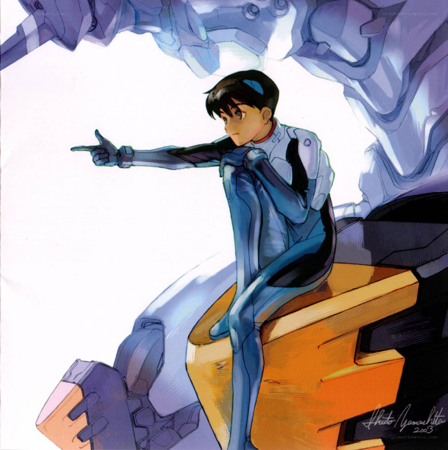 Eva pilot points forward
