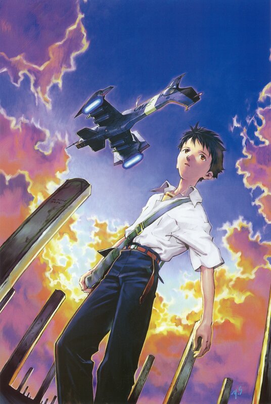 Eva pilot with jet in sky