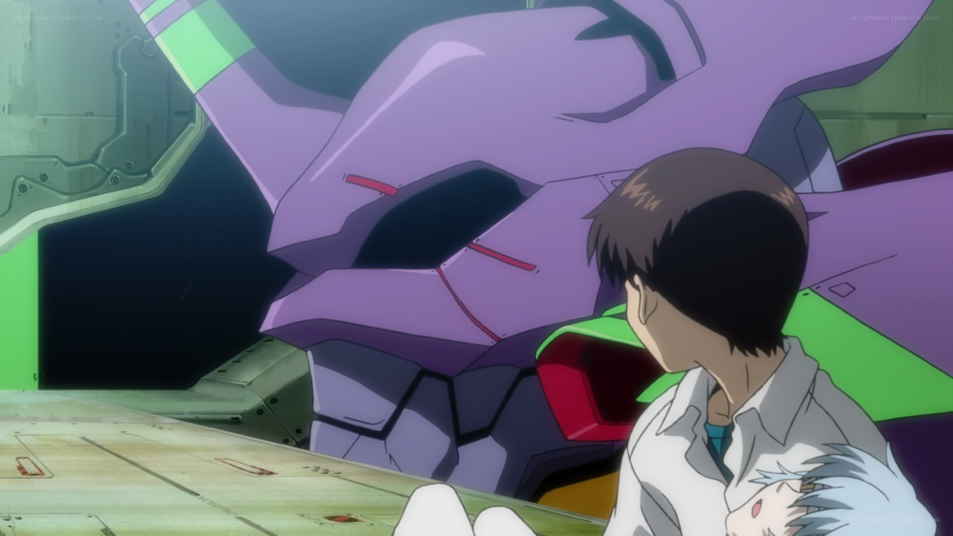 Eva pilot with mecha