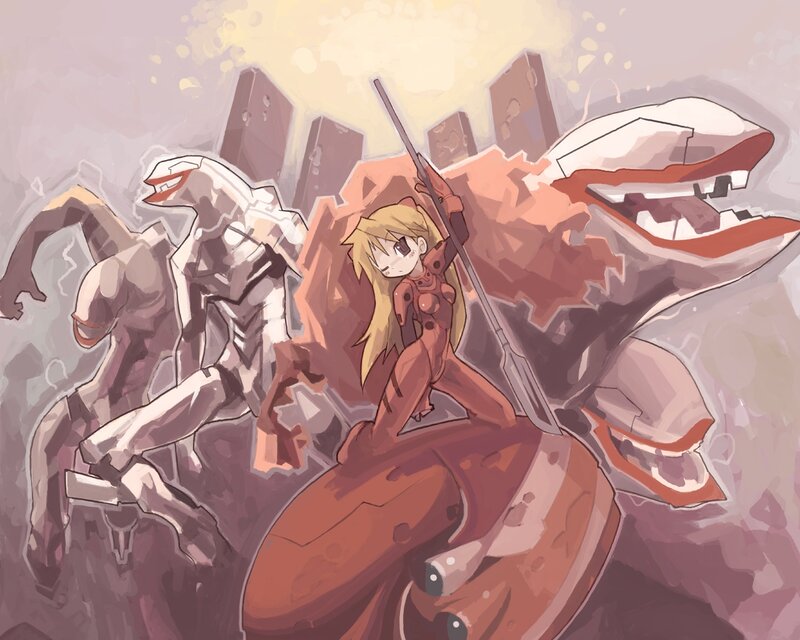 Eva pilot with mechs