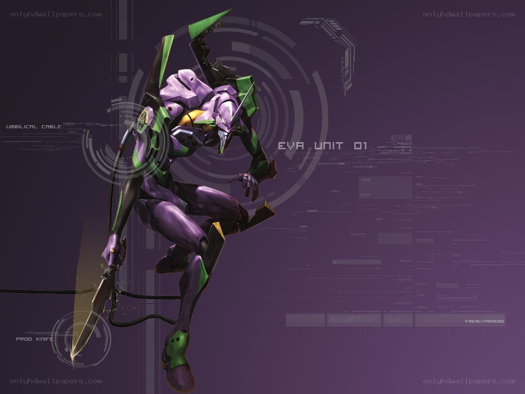 EVA Unit 01 in combat stance