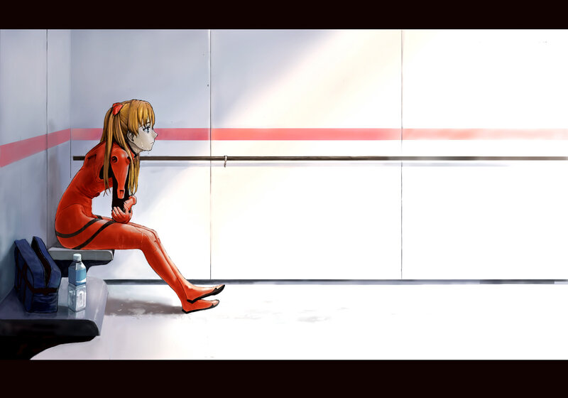 eva unit-02 pilot sitting