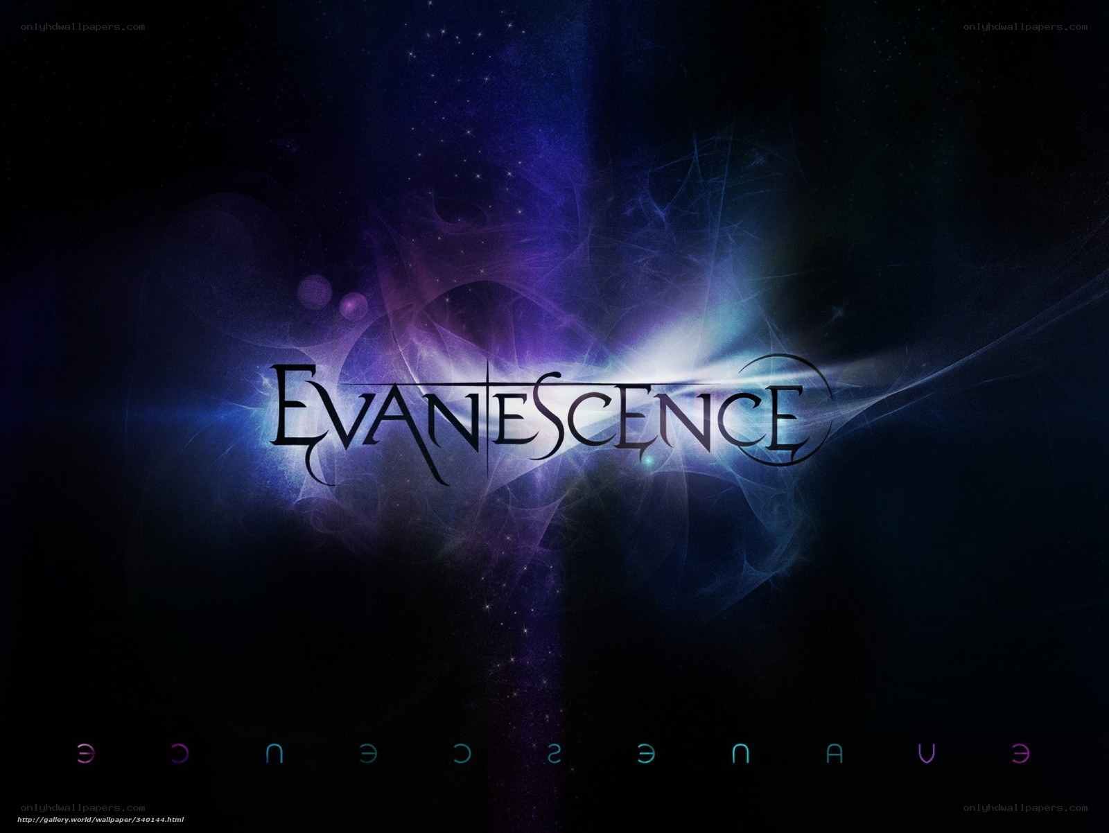 Evanescence band logo wallpaper