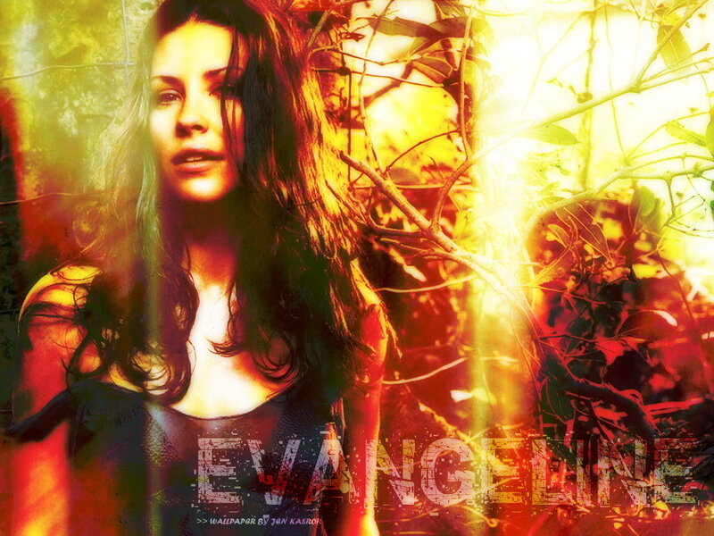 Evangeline in forest light