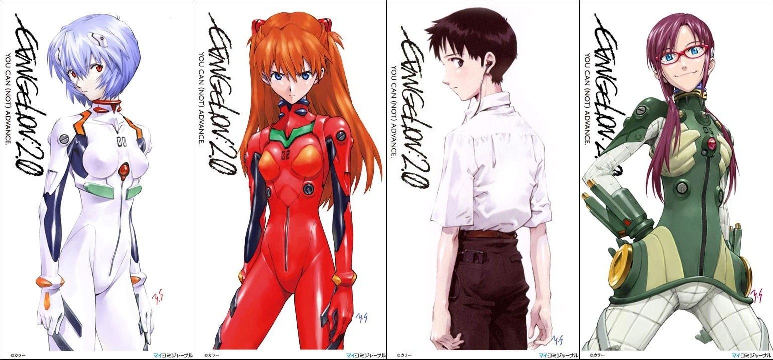 Evangelion 2.0 character designs