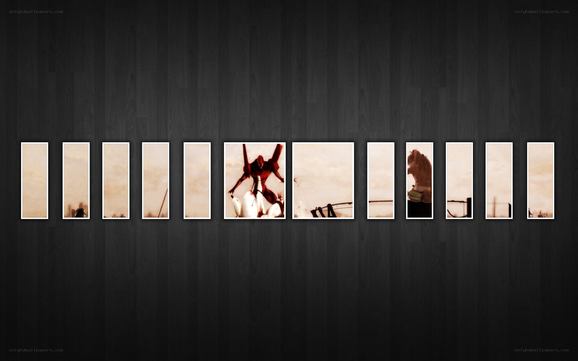 Evangelion artwork collage