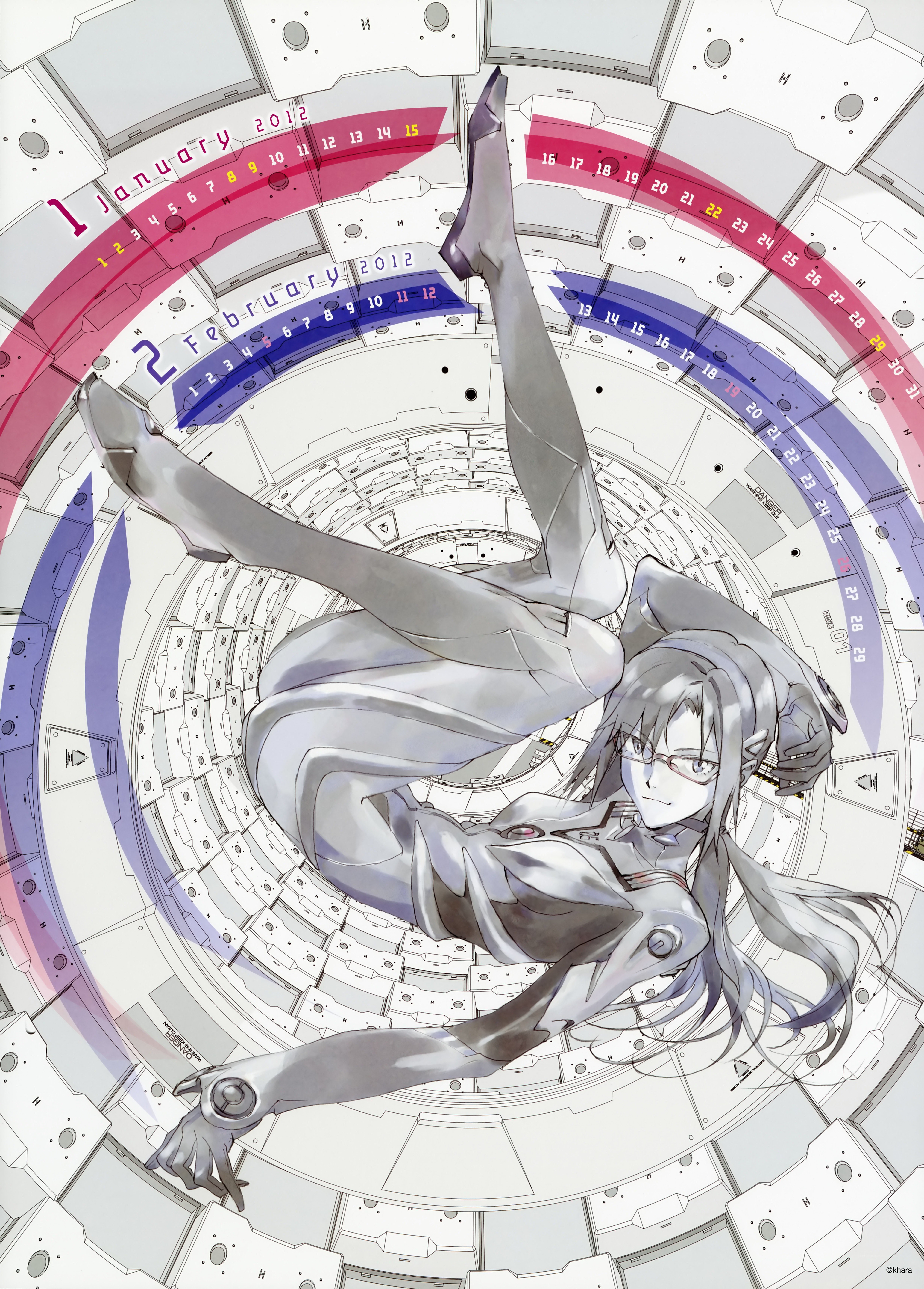 Evangelion calendar art
