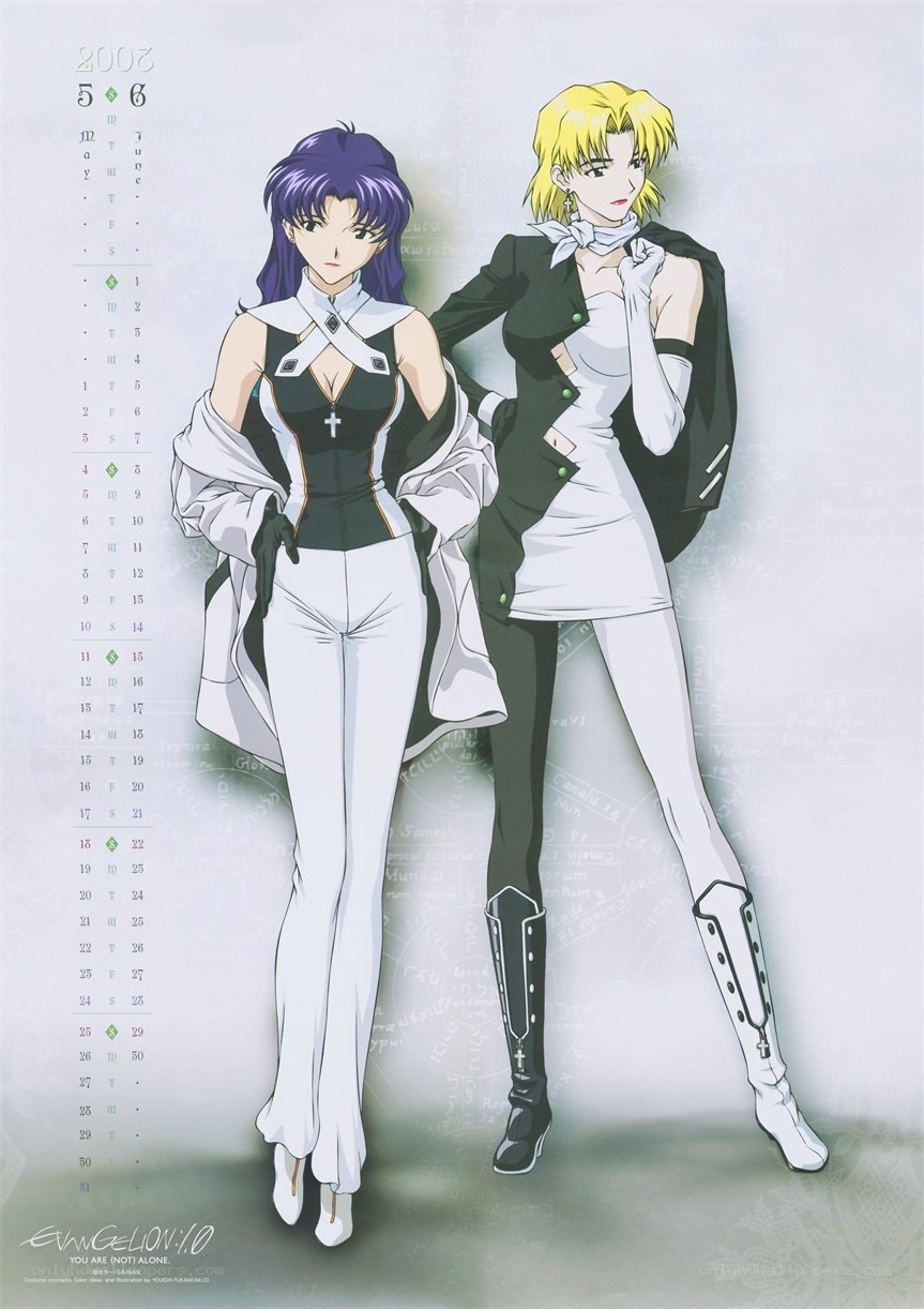 Evangelion calendar art