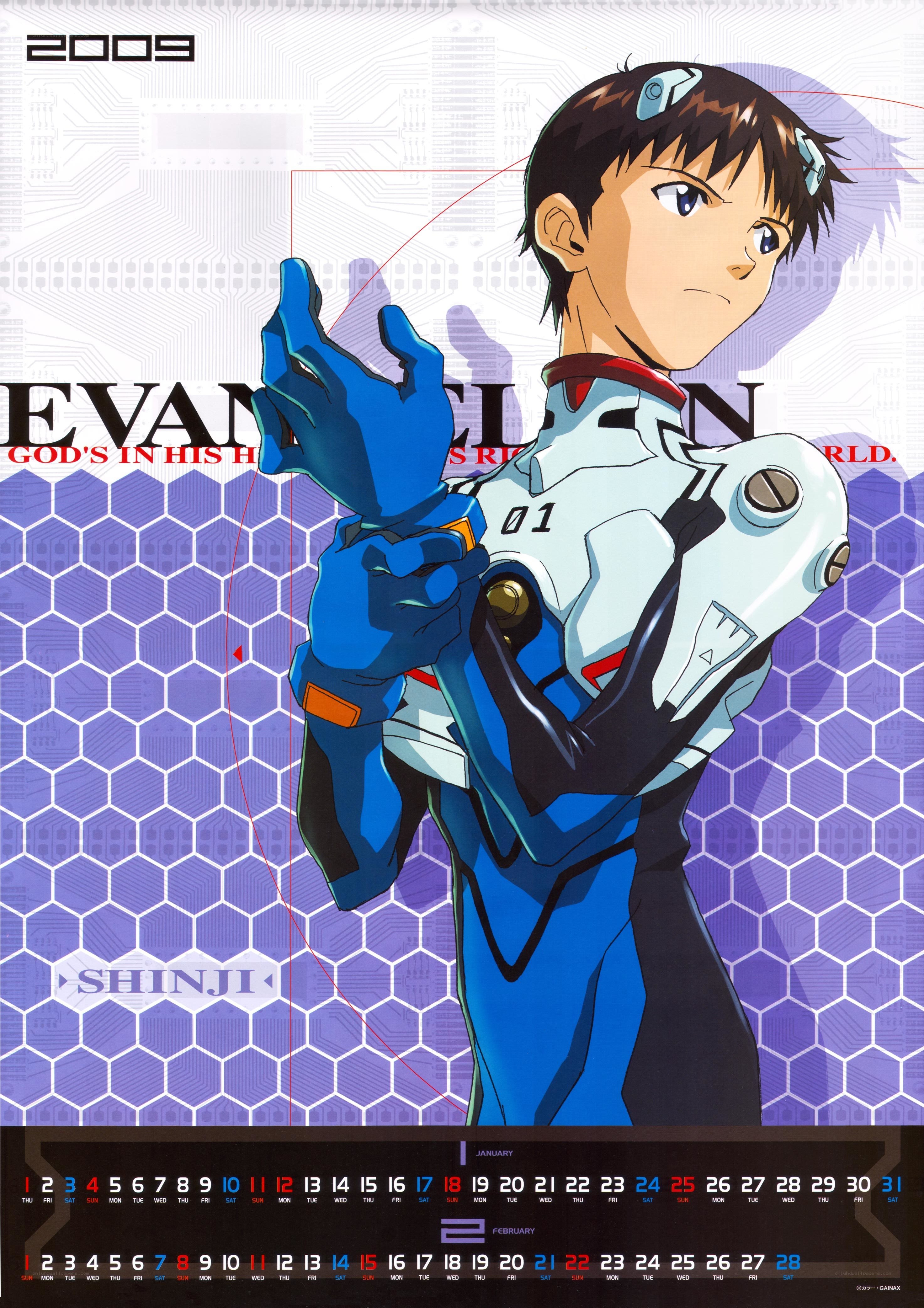Evangelion calendar page