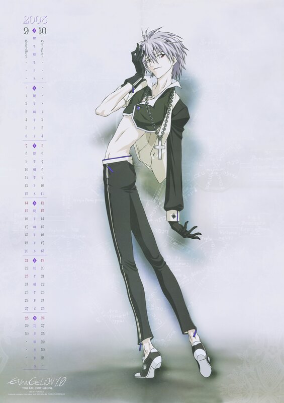 Evangelion character calendar art