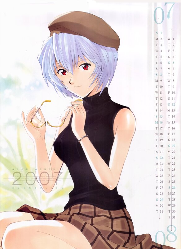 Evangelion character calendar page