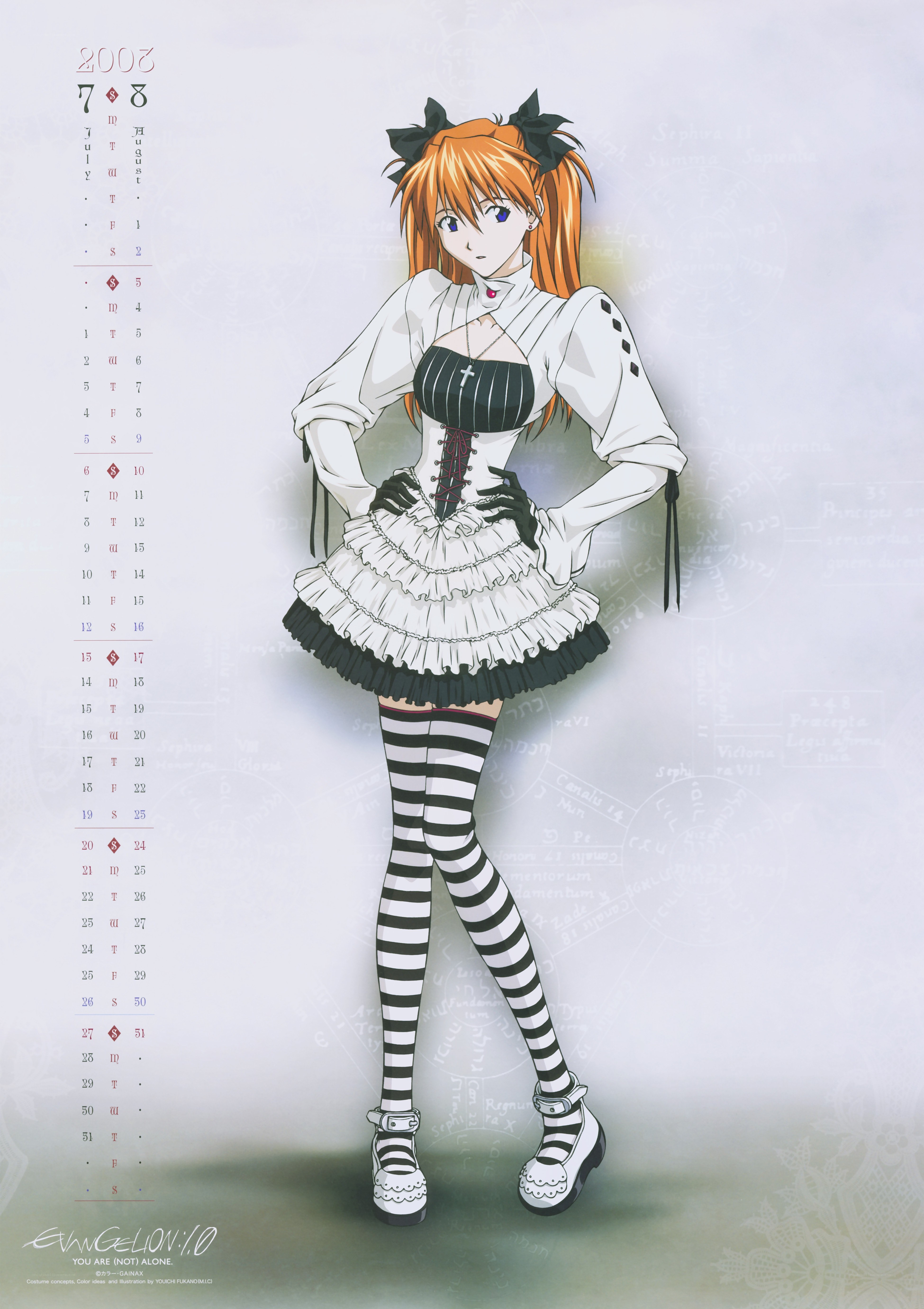 Evangelion character calendar