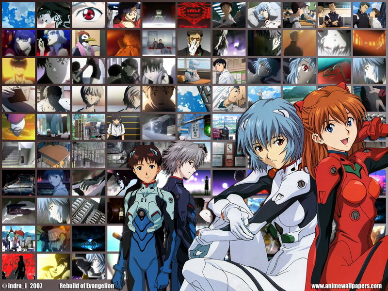 Evangelion character collage