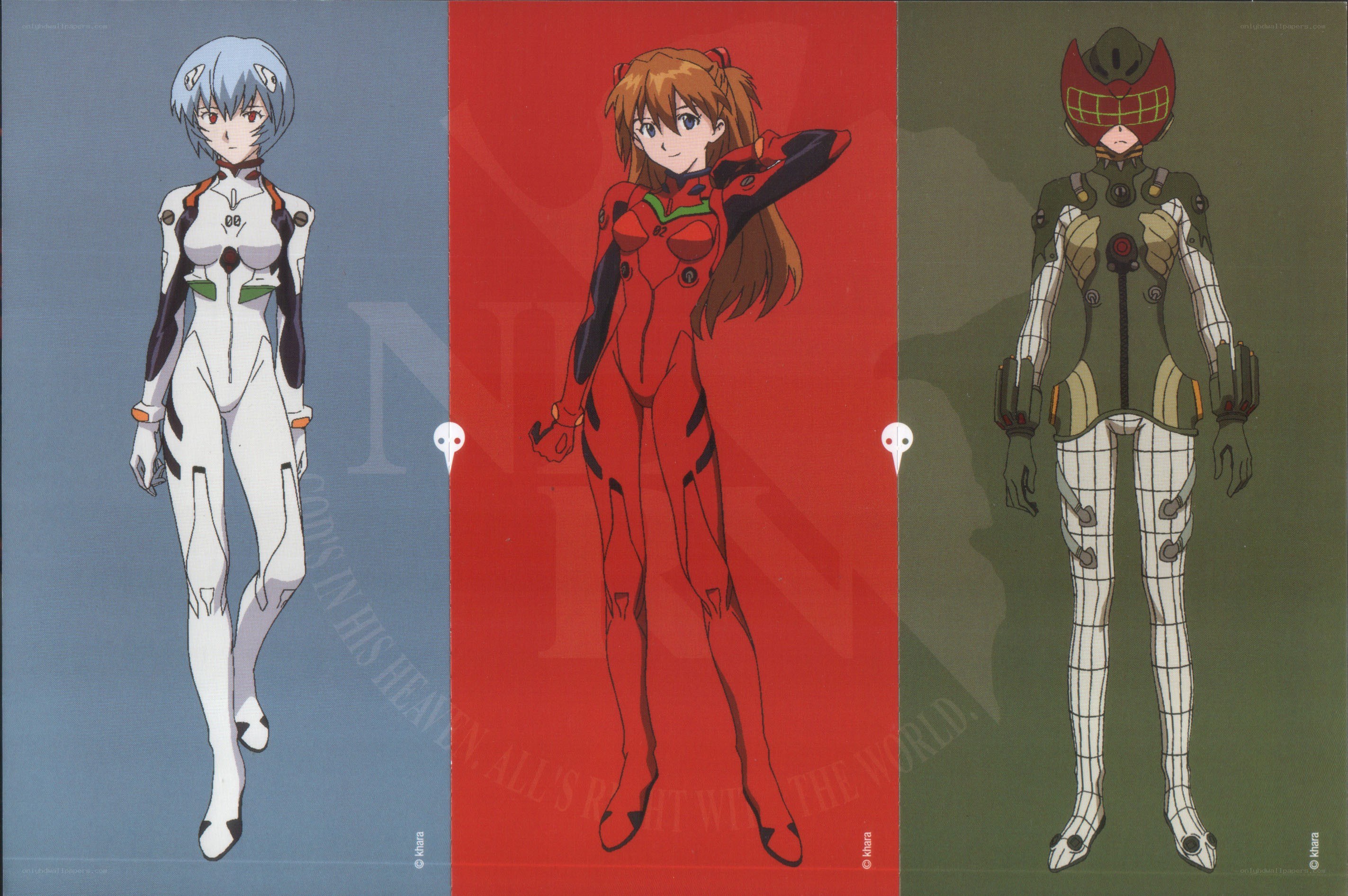 Evangelion character designs