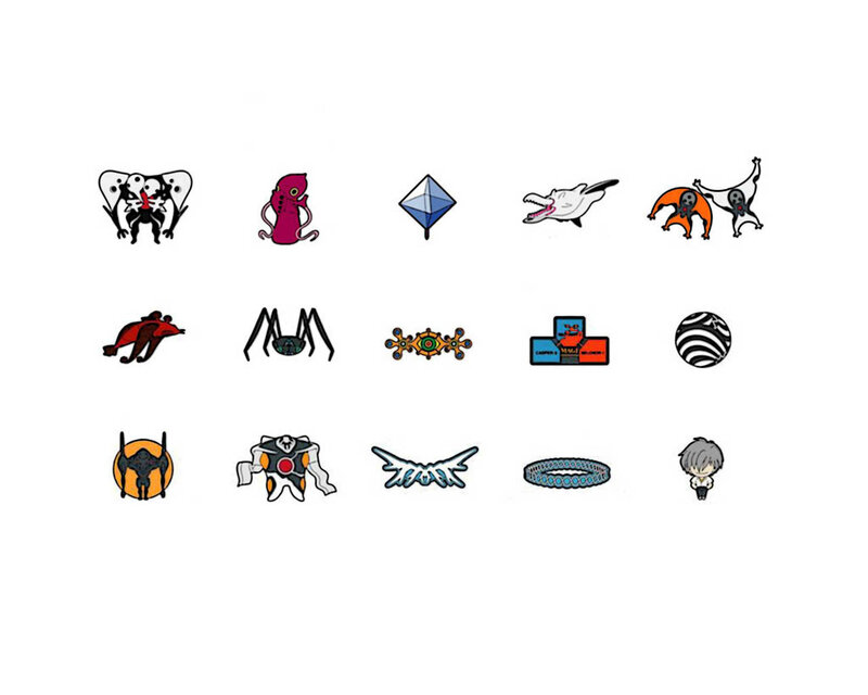 Evangelion character icons