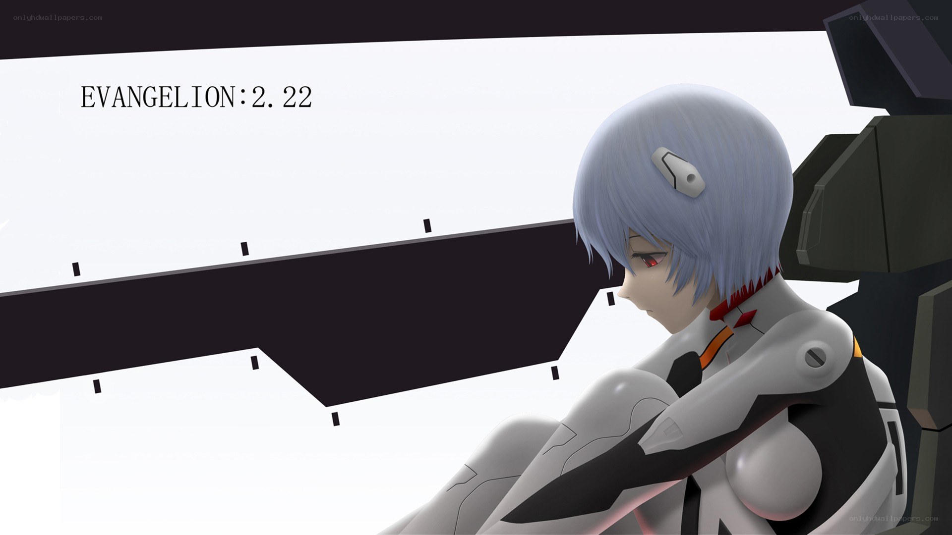Evangelion character in cockpit